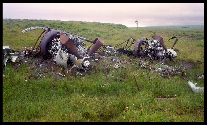 crashed bomber